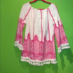 Velzera - pink printed tunic